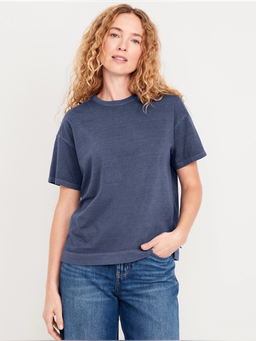 🆕 Old Navy Women's Vintage Crew-Neck T-Shirt Short Sleeve Tee M 8-10